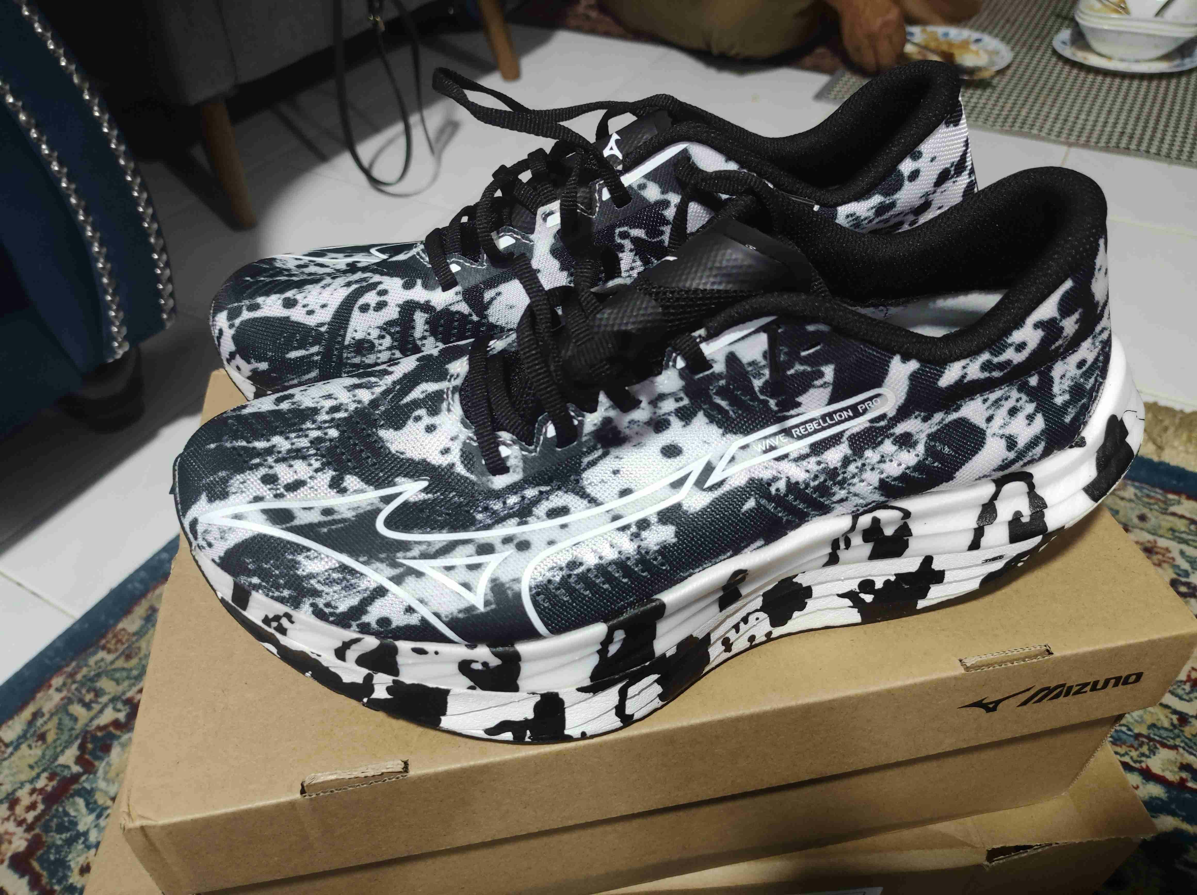 Mizuno Wave Rebellion Pro 'White Black' J1GC231702 Mizuno Wave Rebellion Pro 'White Black' J1GC231702